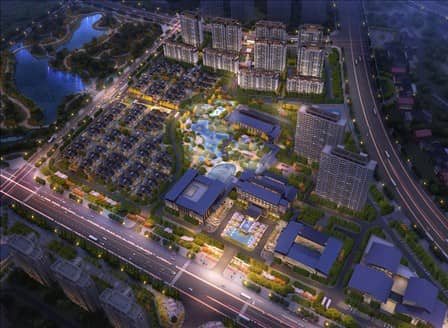 湖北荊門(mén)溫泉新城 深圳高思迪賽設(shè)計(jì)打造城市溫泉新地標(biāo)